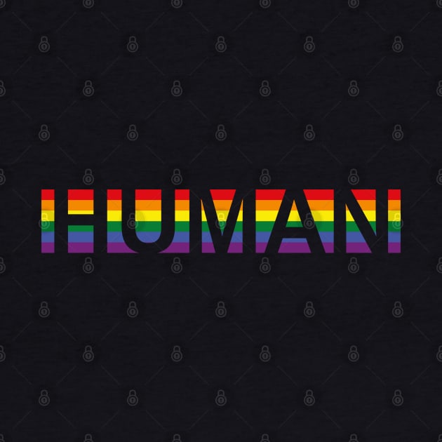 LGBTQ Pride Flag Human Love is Love LGBTQ Pride by uncommontee